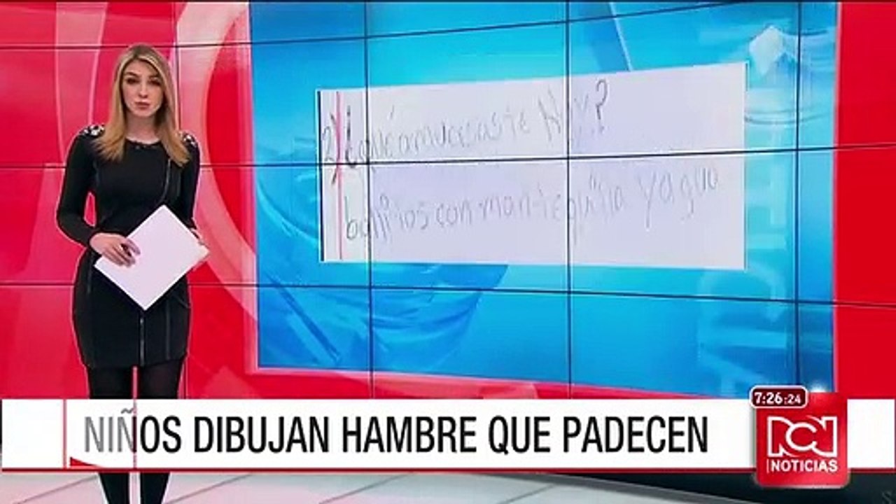 Dibujos y respuestas de niños en Venezuela evidencian la escasez de alimentos