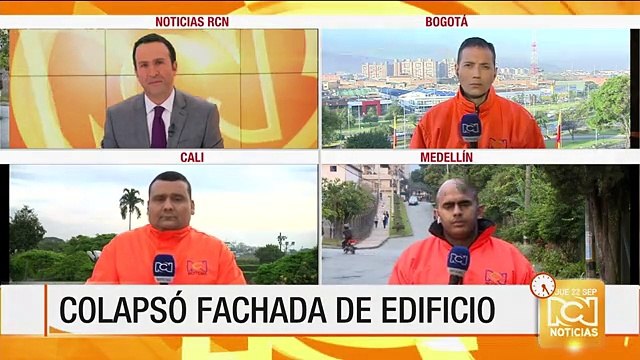 Colapsa fachada de un edificio de apartamentos en Itagüí