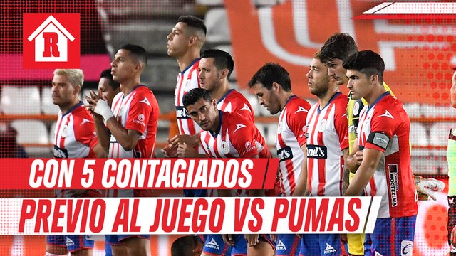 Atlético de San Luis con 5 positivos previo al juego vs Pumas