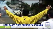 Los tres militares venezolanos que desertaron del régimen de Maduro están en Colombia
