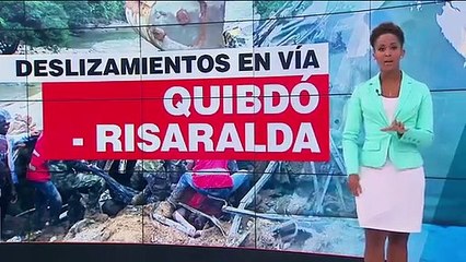 Conductor de un bus se salvó de ser arrastrado por alud en vía Quibdó - Pereira