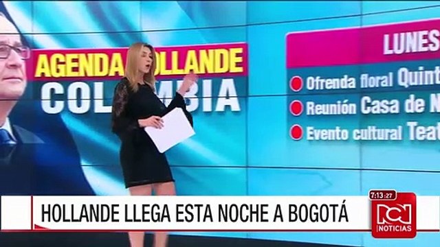 Este lunes inicia la visita oficial de Francois Hollande a Colombia