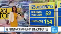 125 accidentes de tránsito se registraron en lo corrido del puente festivo en el país