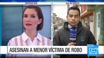 Menor fue asesinado en Bogotá por un hombre que antes lo había asaltado
