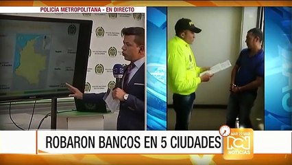 Desarticulan banda dedicada al robo de bancos en Bogotá y en otras ciudades