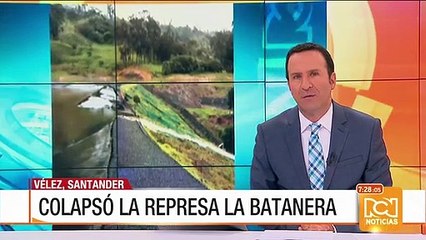 Emergencia por colapso de la represa La Batanera en Santander