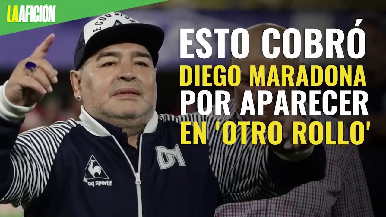 ¿Un precio justo? Esto cobró Diego Maradona por aparecer en 'Otro Rollo'