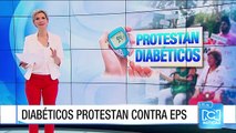 En varias ciudades hubo protestas de pacientes con diabetes