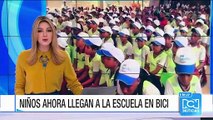 Niños en San Juan de Urabá reciben 200 bicicletas para facilitar su llegada al colegio