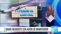 Viceministro del Interior narró los angustiosos momentos del accidentado aterrizaje en avioneta