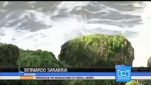 Olas de hasta tres metros azotan a Puerto Colombia, Atlántico