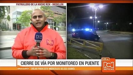 Cierre en vía de Medellín por monitoreo a un puente vehicular