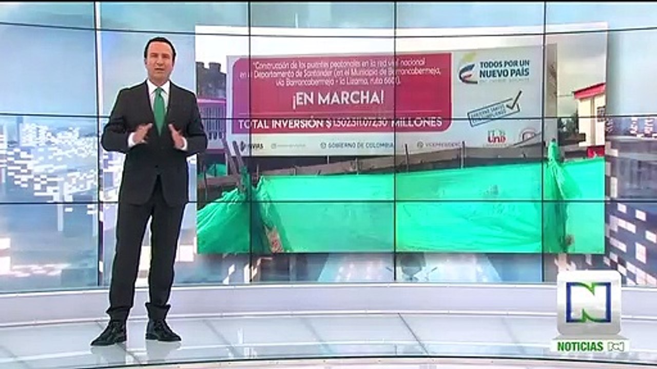 Puente peatonal incompleto afecta a comunidad en Santander