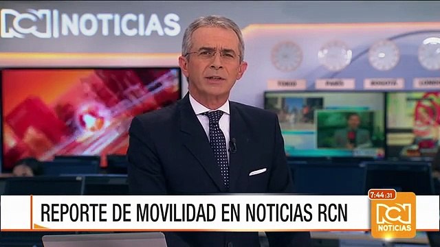 Congestión vehicular en la autopista Norte en sentido norte-sur