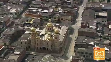 Sobrevuelo por la iglesia ortodoxa del Divino Rostro en Risaralda