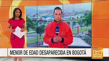 Menor de edad desaparecida en Bogotá
