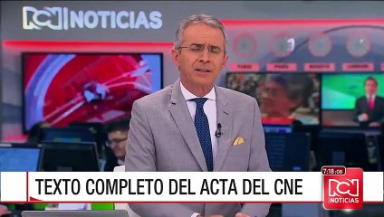 Esta es el acta del CNE que recoge la intervención de la Magistrada Ángela Hernández