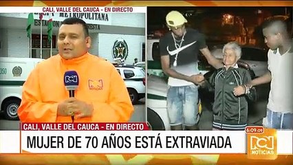 Adulta mayor desaparecida permanece en estación de Policía en Cali