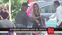 Las imágenes del seguimiento de las autoridades a Kate del Castillo