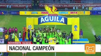 Nacional se coronó campeón de la Copa Águila
