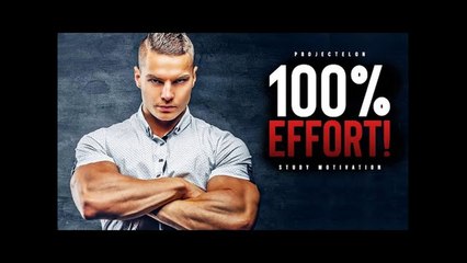 100% Effort, Every! Single! Day! - School Motivation