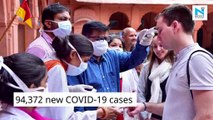 India's COVID-19 tally crosses 47-lakh mark, with 94,372 new cases
