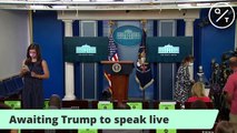Trump Holds a News Conference at the White House