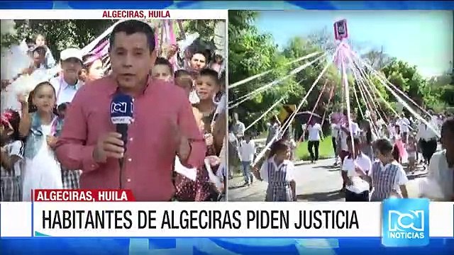 Habitantes de Algeciras, Huila, dieron el último adiós a la pequeña Ruby Esperanza