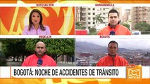 Seis personas heridas en accidentes de tránsito en Bogotá