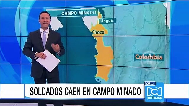 Seis soldados sufrieron graves heridas al caer en un campo minado en Unguía, Chocó