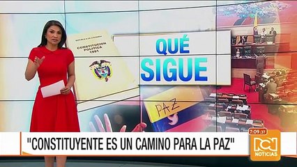 Charry: Constituyente es alternativa para refrendar acuerdo de paz