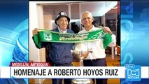 Atlético Nacional homenajeó a Roberto Hoyos, dirigente que lucha contra el cáncer