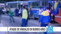 Hinchas del Cali generaron disturbios en Buenos Aires tras derrota en la Libertadores