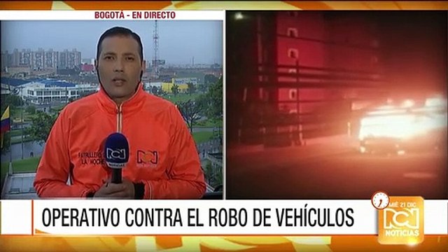 Policía buscó con helicóptero a presuntos ladrones que hurtaron una camioneta en Bogotá