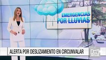 Emergencia por posibles deslizamientos en un tramo de la avenida Circunvalar en Bogotá