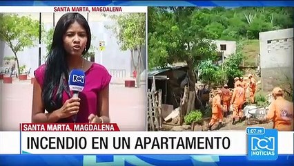 Emergencia en Santa Marta por incendio en un apartamento en El Rodadero