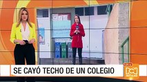 Colegio en el sur de Bogotá se quedó sin techo por cuenta de los fuertes vientos