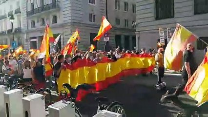 3.000 personas participan en una manifestación contra el Gobierno de Pedro Sánchez
