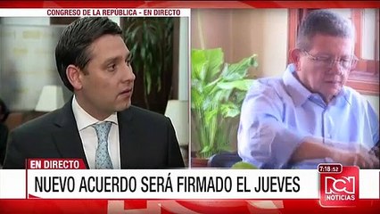 "Asumimos con inmensa responsabilidad la refrendación de los acuerdos": presidente del Congreso