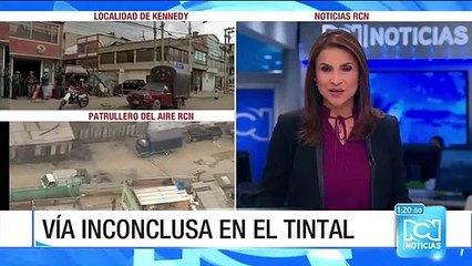 Vía inconclusa genera problemas de movilidad en Bogotá