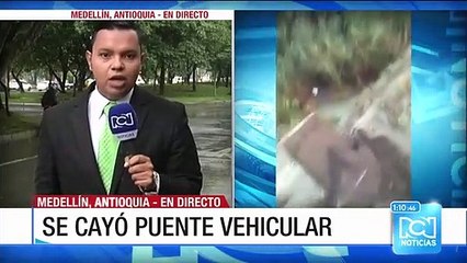 El puente vehicular que comunica con la zona veredal en Dabeiba, se cayó