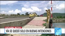 Comunidad de Olaya Herrera denuncia abandono de la Vía Perímetral de Cartagena