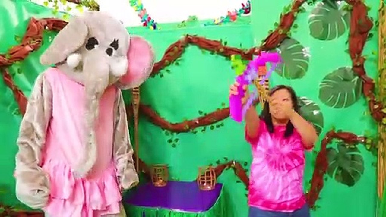 Ryan hunts for gems in giant box fort maze jungle edition!