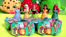 Learn Shopkins Season 3 Characters Names with Disney Princess Anna Elsa Ariel Cinderella MagiClip