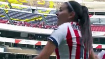 HOT and SEXY DANCE by Norma Palafox after scoring her goal in women football.