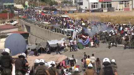 Grecia inicia el traslado de parte de los migrantes afectados por el incendio en Moria