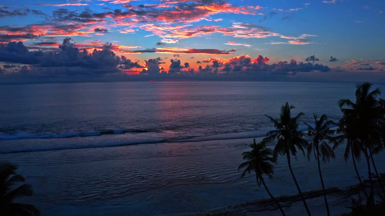 Red Ocean Sunset