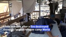 Inside Moria Camp: only a handful of refugees remain after the fire