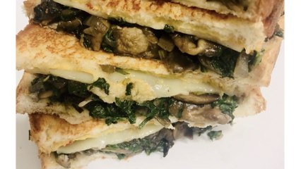 Mushroom spinach sandwich recipe