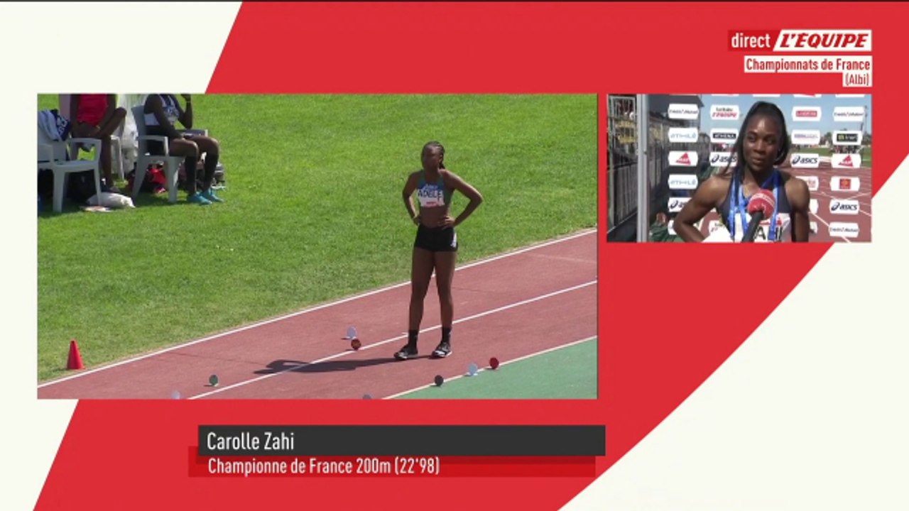 Zahi : « Rester relâchée sur la fin, c'est ce qui fait que j'ai gagné » - Athlé - ChF (F)